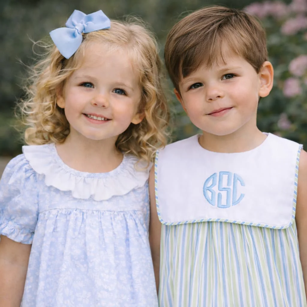 Blue And Green Seersucker Bubble - Image 3