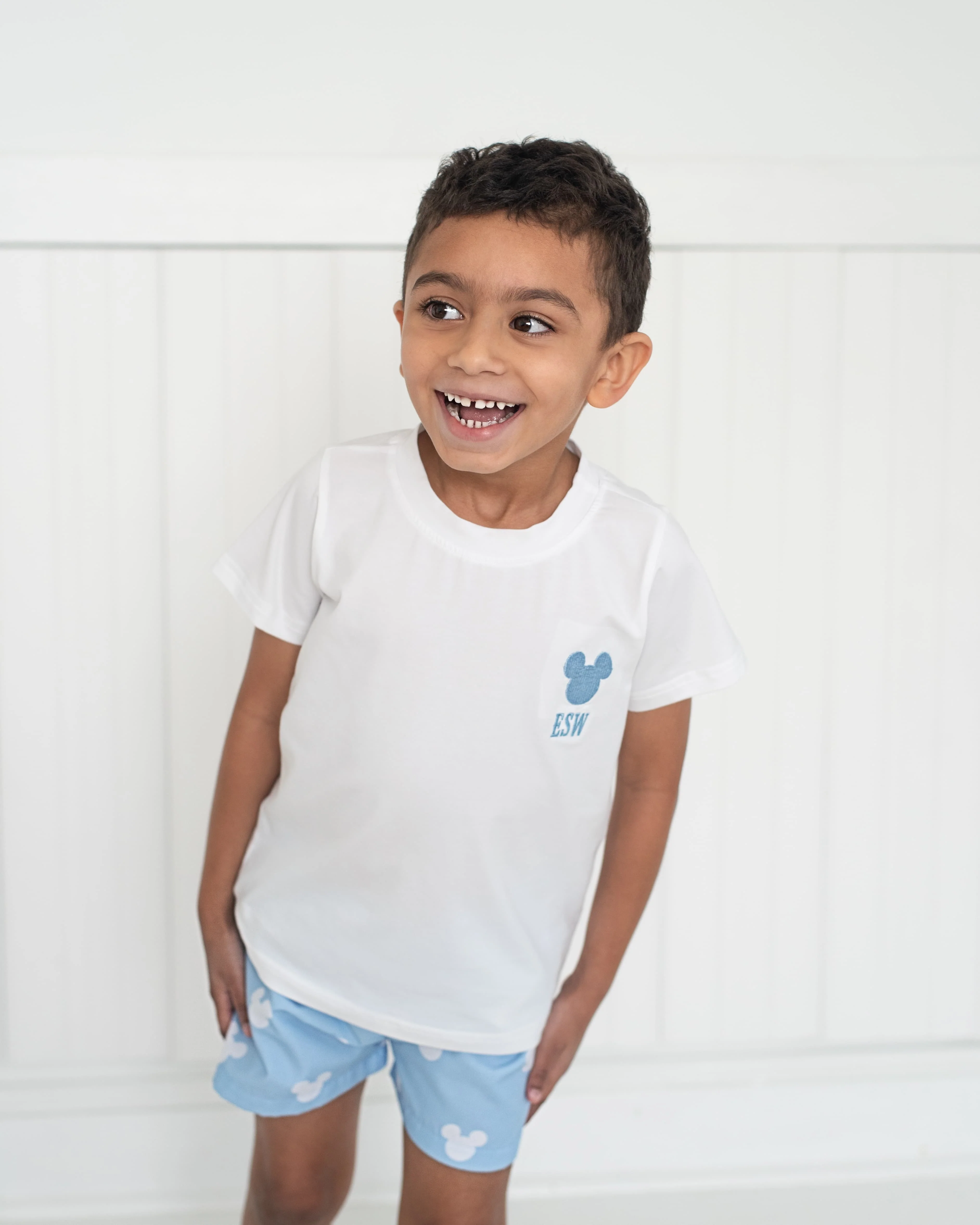 Blue Mouse Ears Short Set - Image 3