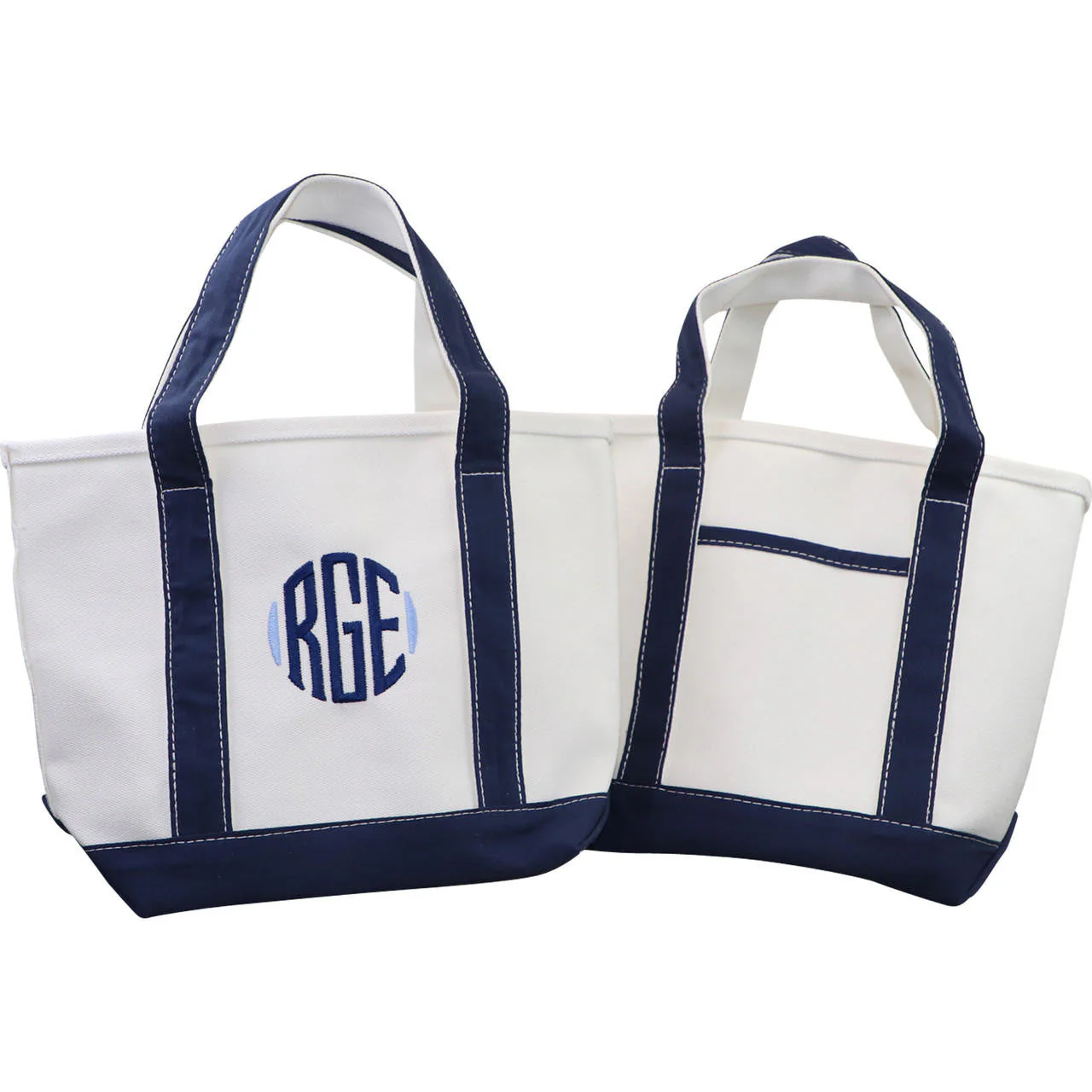 Navy Canvas Tote - Image 3