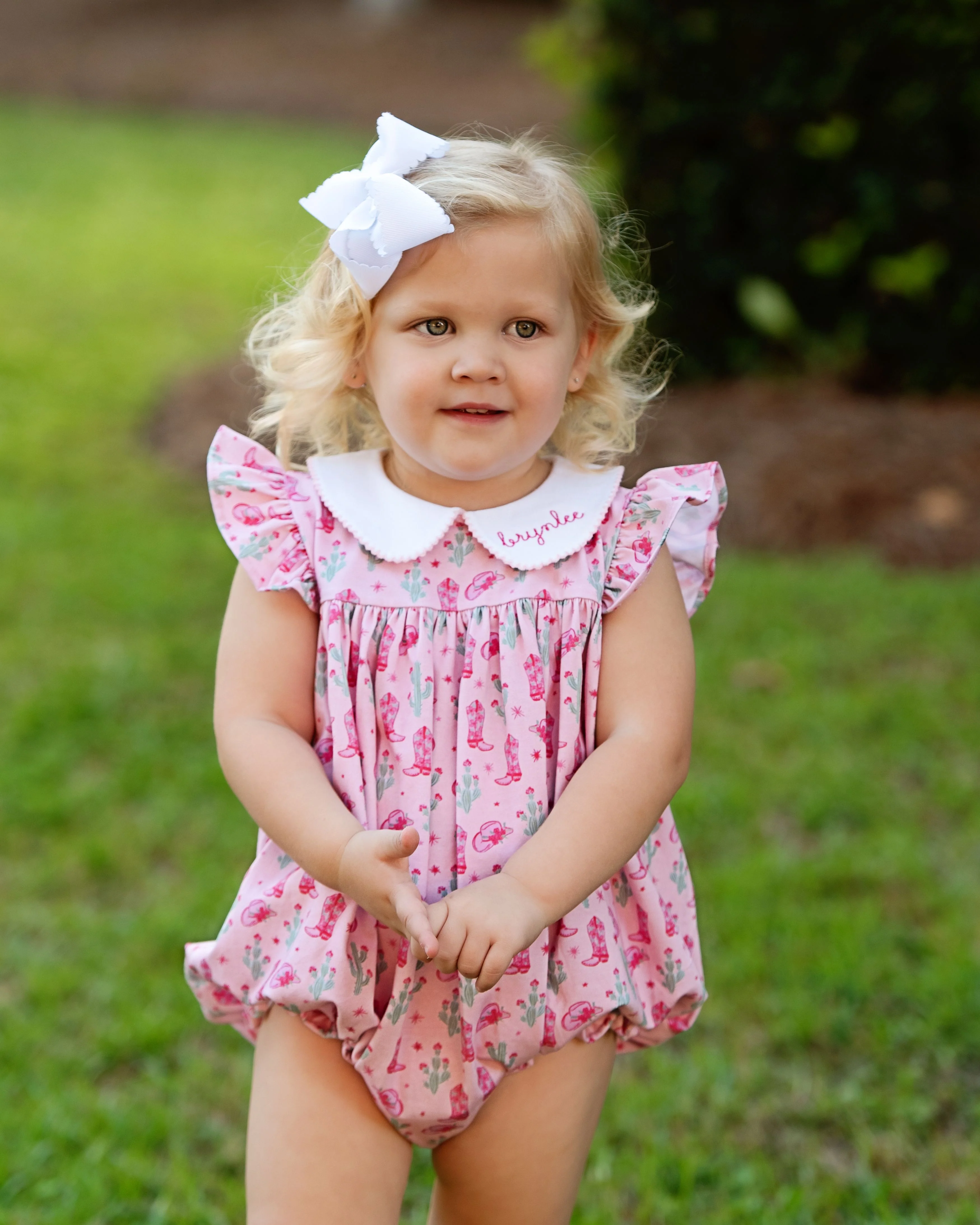 Pink And Green Knit Rodeo Bubble - Image 3