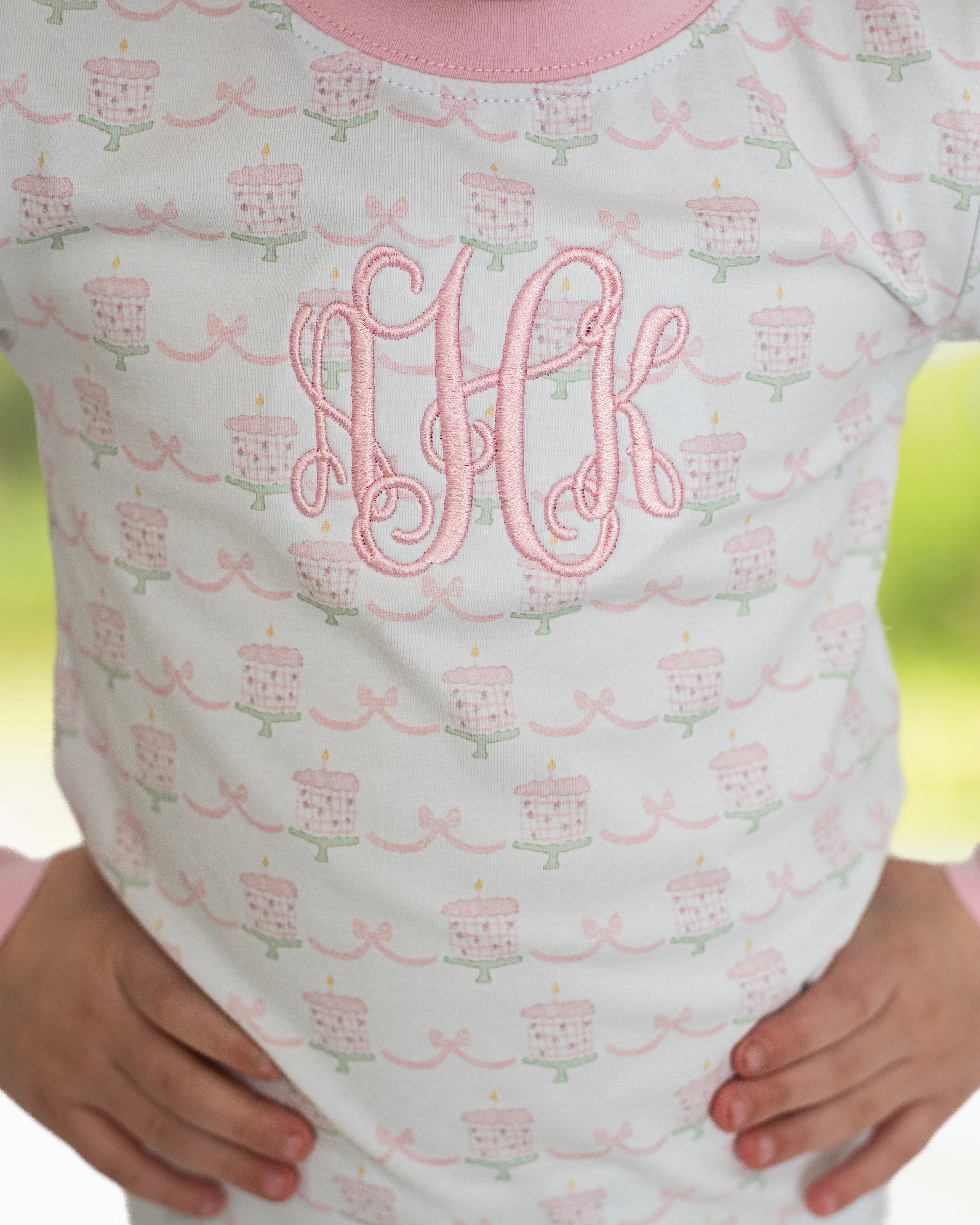 Pink Birthday Cake Knit Pajamas - Image 4