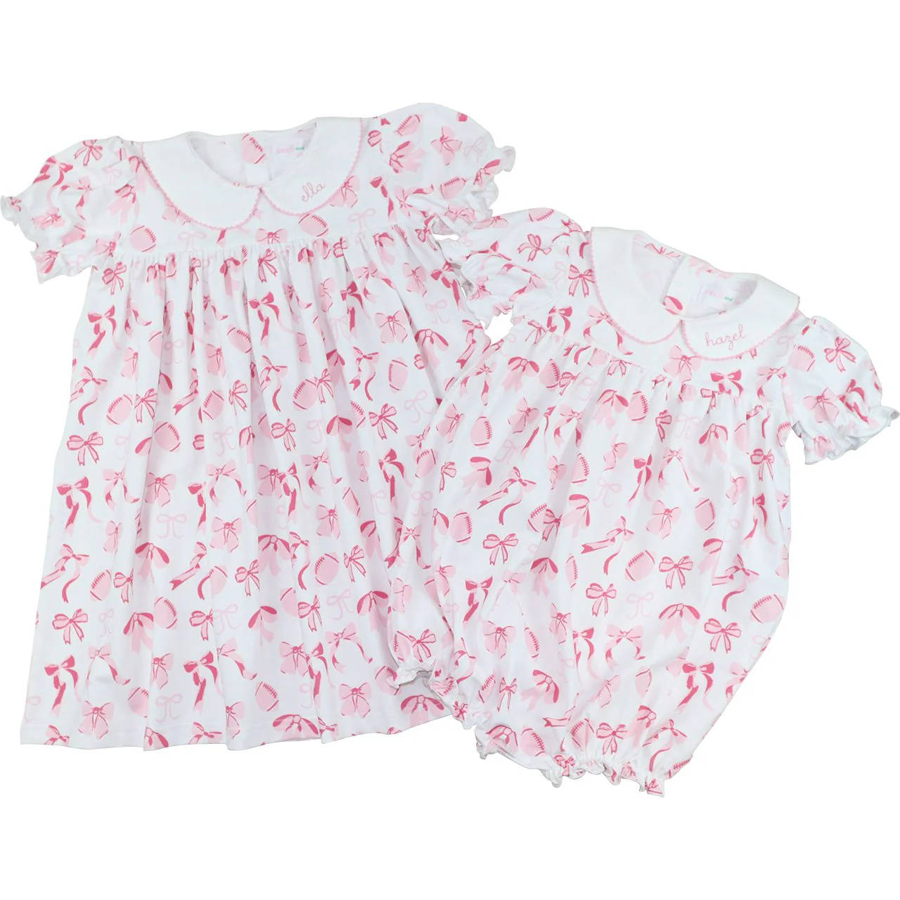 Pink Knit Football And Bow Bubble - Image 4