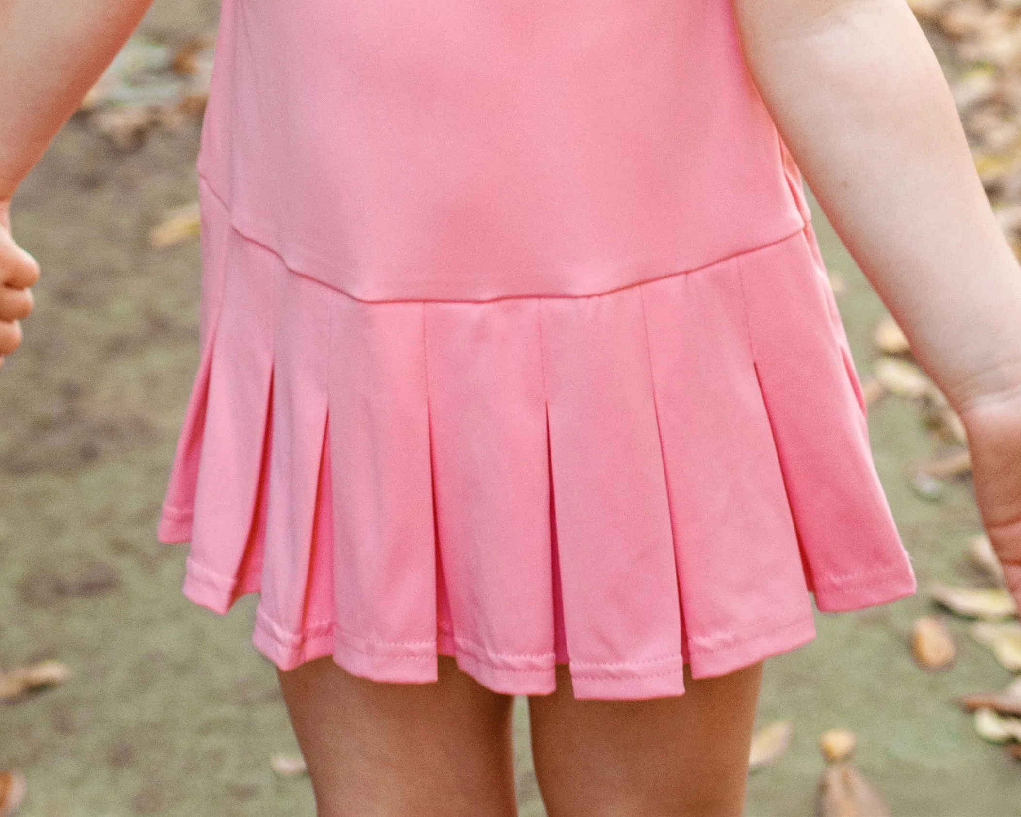 Pink Lycra Tennis Dress (Shorts Included) - Image 3