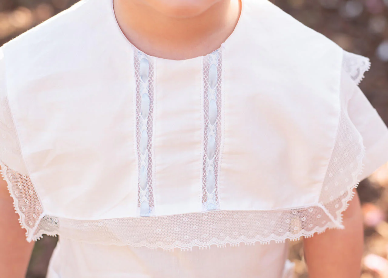 White And Blue Heirloom Button On - Image 3